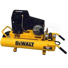 View DeWalt 1.9-HP 8-Gallon Electric Dual Voltage Wheelbarrow Air Compressor (120/240V 1-Phase)