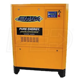View EMAX  25-HP Tankless Rotary Screw Air Compressor w/ Variable Speed Drive (208-230/460V 3-Phase)