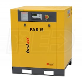 First Air FAS15 20-HP Tankless Rotary Screw Air Compressor (230V 3-Phase 150PSI)