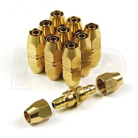 Primefit HF14PU14PU-B10-P Hose Fittings 1/4" Polyurethane Hose Barb Splicer x 1/4" Polyurethane Hose Barb Splicer