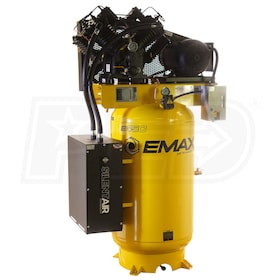 View EMAX Industrial Plus Silent Air 7.5-HP 80-Gallon Two-Stage Air Compressor  (208/230V 1-Phase)