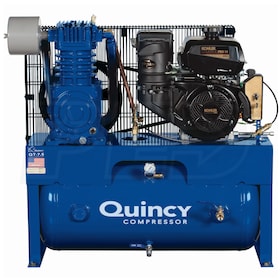 View Quincy QT 14-HP 30-Gallon Two-Stage Truck Mount Air Compressor w/ Electric Start Kohler Engine