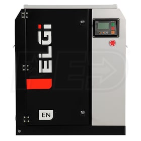 ELGi EN Series 15-HP Tankless Rotary Screw Air Compressor (208V 3-Phase)