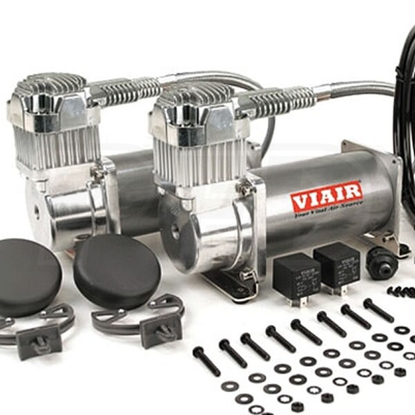 VIAIR 38002 Dual 380C 12-Volt 200-PSI Pewter Value Pack Air