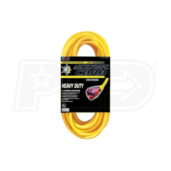 US Wire and Cable 88100 U.S. Wire Arctic/Tropic 100Foot Extension Cord