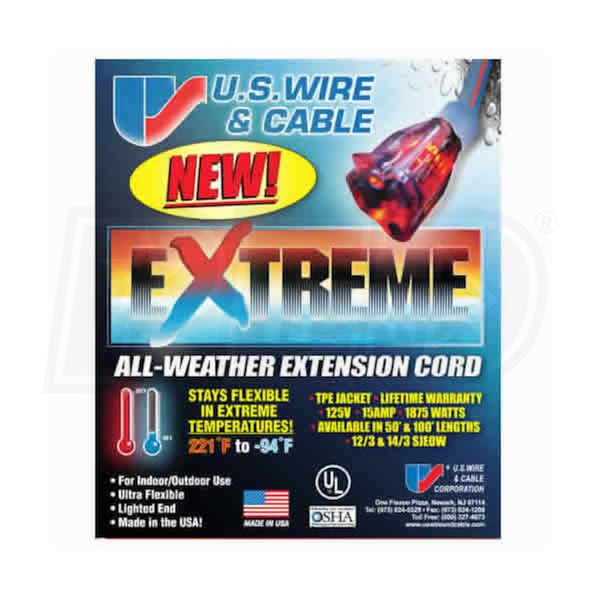 US Wire and Cable 99100 U.S. Wire Extreme Cold Weather 100Foot