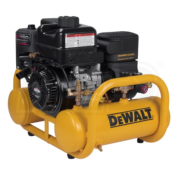 DeWalt DXCMTA5090412 208cc 4Gallon Twin Stack Gas Air Compressor w