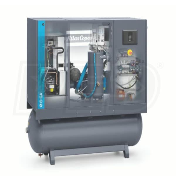 Atlas Copco 8153657690 GA26 WorkPlace 35-HP 132-Gallon Rotary Screw Air