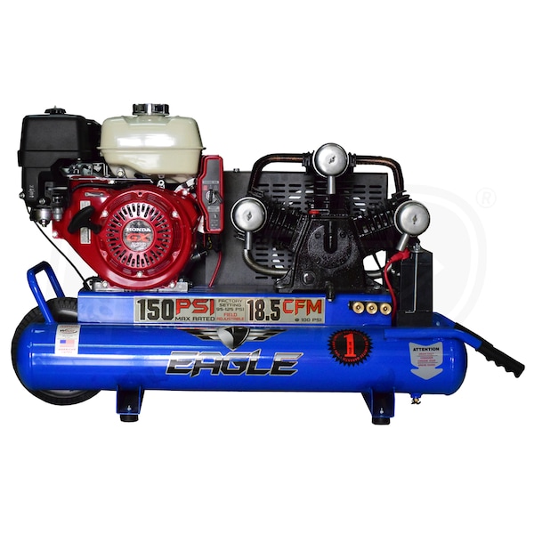 Onnauwkeurig lekken Geslaagd Eagle TT90GE 8.5-HP 10-Gallon Wheelbarrow Air Compressor w/ Electric Start  Honda Engine